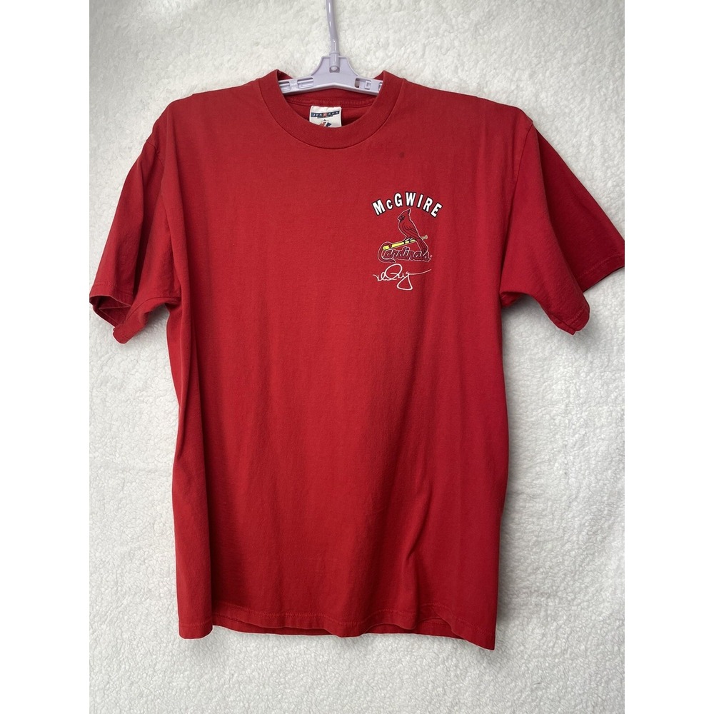 Mark McGwire St. Louis‎ Cardinals 1998 Tee XL  Red MLB Baseball Home run Sosa
